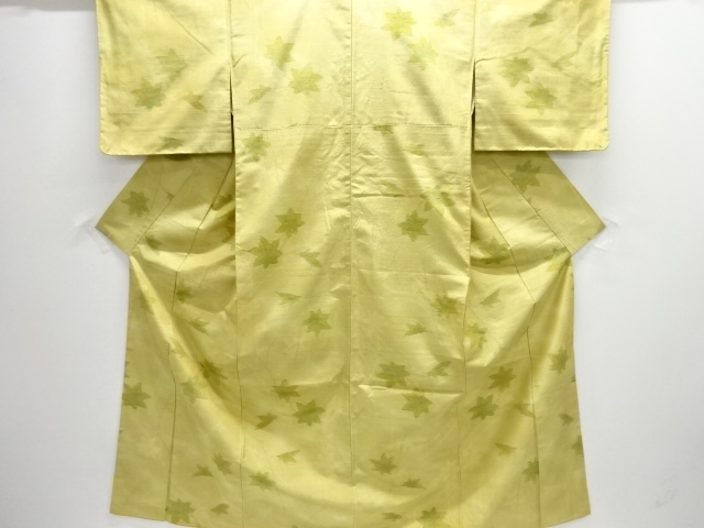 JAPANESE KIMONO / TOKAMACHI TSUMUGI / WOVEN MAPLE 